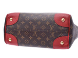 Louis Vuitton Monogram Estrela Red Brown M51193 Women's Genuine Leather 2WAY Bag AB Rank Strap with LOUIS VUITTON Used Ginzo