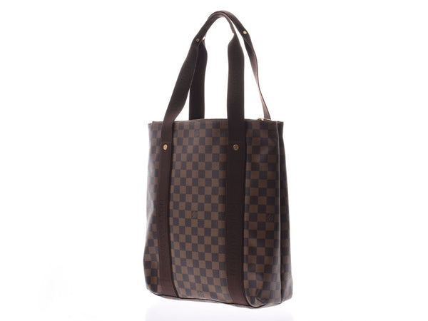 路易威登Damier Cabo Bobour Brown N52006男士女士真皮手提袋A级LOUIS VUITTON二手的Ginzo