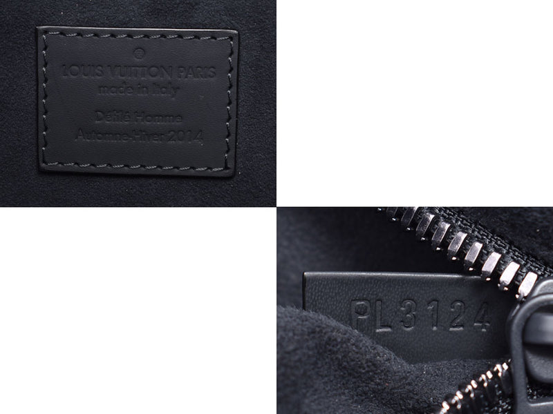 Louis Vuitton cobalt portfolio dark blue N51101 men real leather clutch bag documents case A rank beauty product LOUIS VUITTON used silver storehouse