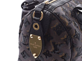 Louis Vuitton Monogram Eclipse Speedy 30 Brown/Black Sequin M40243 Women's Genuine Leather Handbag A Rank LOUIS VUITTON Used Ginzo