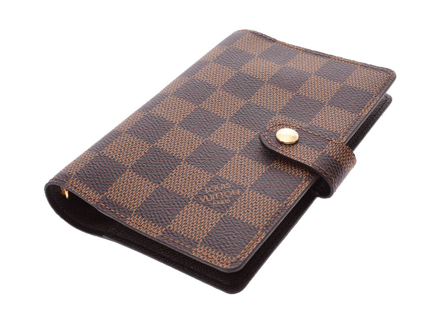 Louis Vuitton Damier Agenda PM Brown R20700 Men's Ladies Genuine