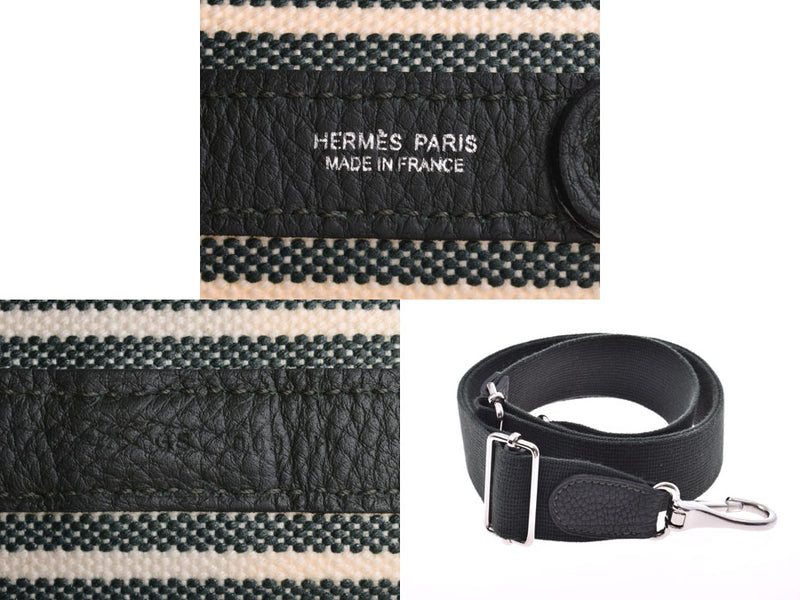 Hermes Garden Party Pocket 36 Veil Angris X Engraved Women's Twarriger/Negonda 2WAY Handbag A Rank HERMES Used Ginzo