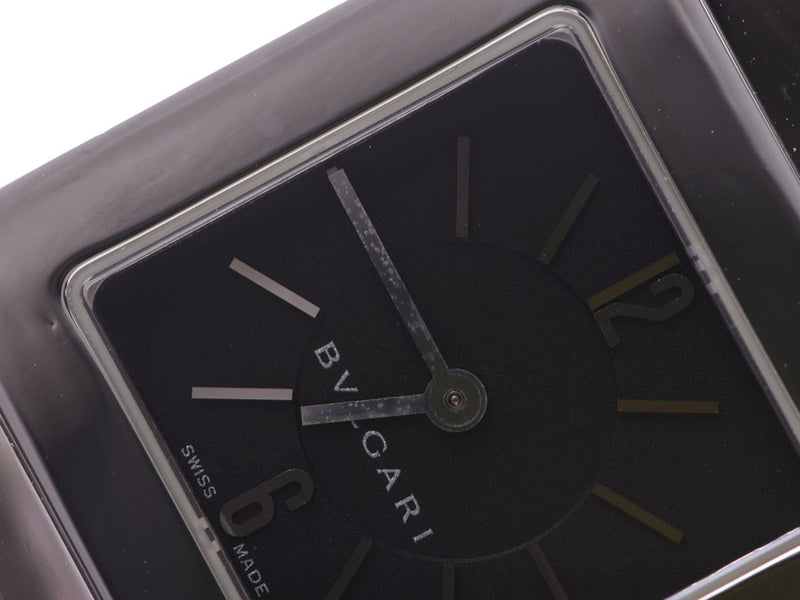 Bulgari Quadrat: Black Literally, SQ22SS Ladies, Cautz Clock, A Rank, BVLGARI, Used in Ginnozo.