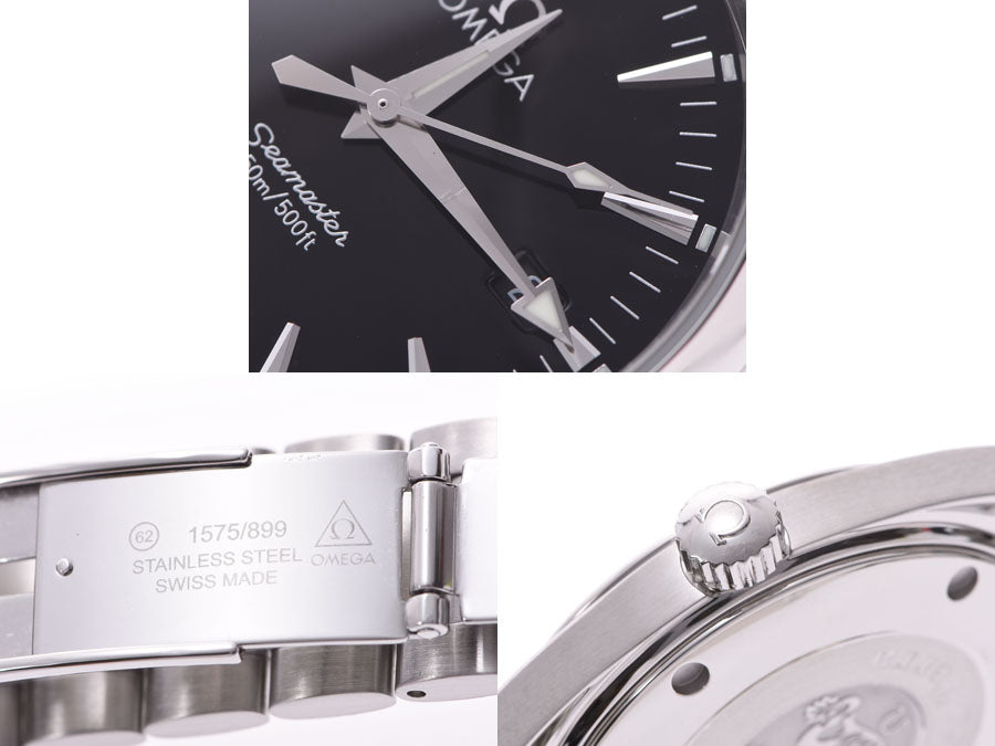 Omega Sea Master Aqua Terra Black Dial 2518.50 Men's SS Quartz