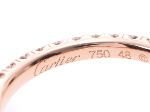Cartier Ethane Selling #48 Women's PG All Diamond 1.6g Ring A Rank Beauty CARTIER Used Ginzo