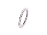 Cartier Full Eternity Ring #7 Ladies PT950 Diamond 2.5g Ring A Rank Good Condition CARTIER Box Used Ginzo