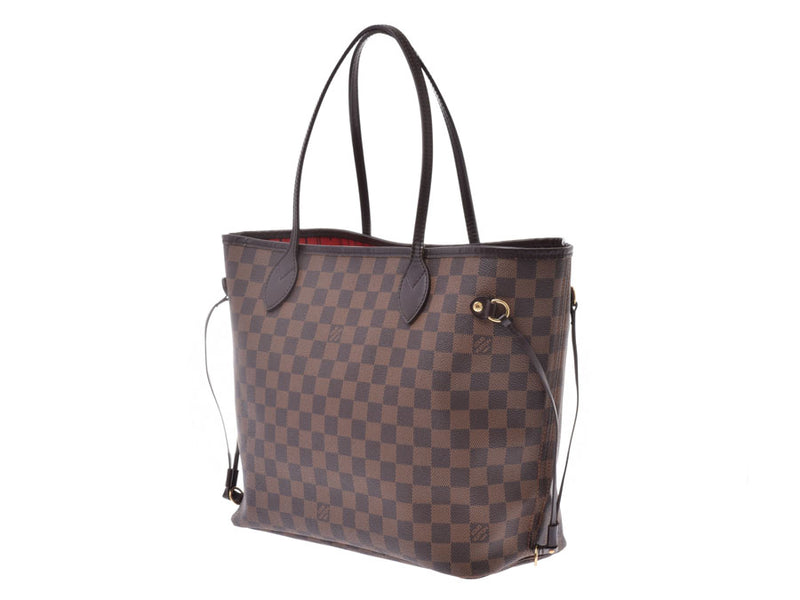 Louis Vuitton Damier Neverfull MM Brown N51105 Ladies Genuine Leather Tote Bag AB Rank LOUIS VUITTON Used Ginzo