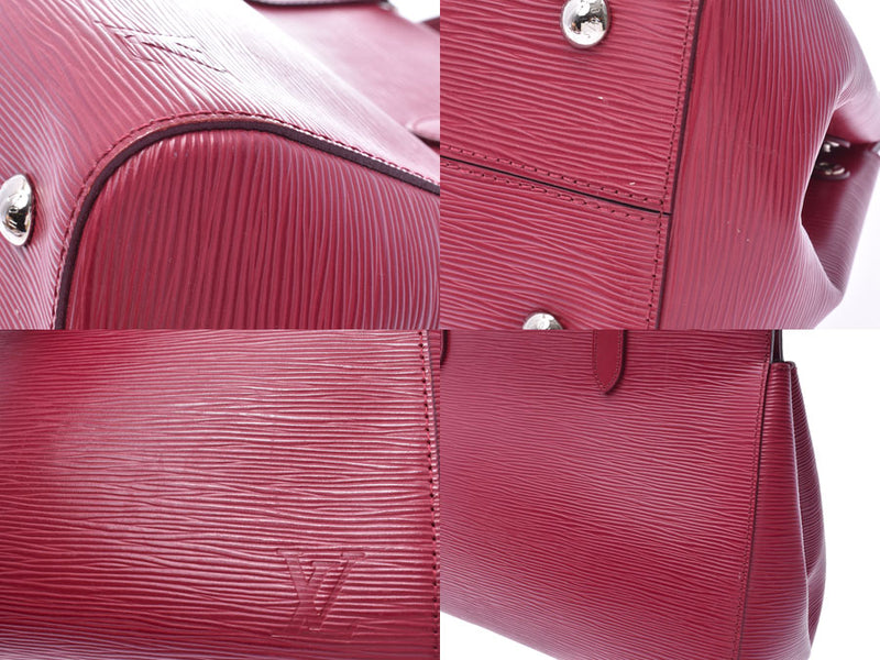 Louis Vuitton epimar Lea mm fuchsia M94615 women's genuine leather 2WAY handbag AB rank LOUIS VUITTON strap used silver