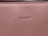 Gucci Bamboo 2WAY Tote Bag Pink Ladies Calf Outlet A Rank Good Condition With GUCCI Strap Used Ginzo