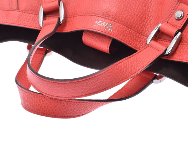 Gucci 2WAY handbag red 268641 outlet Lady's calf A rank beauty product GUCCI strap used silver storehouse