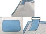 HERMES Hermes Jardine Blue Jean Silver Metal Fittings Ladies Twar/Trion Clemens Shoulder Bag B Rank Used Ginzo