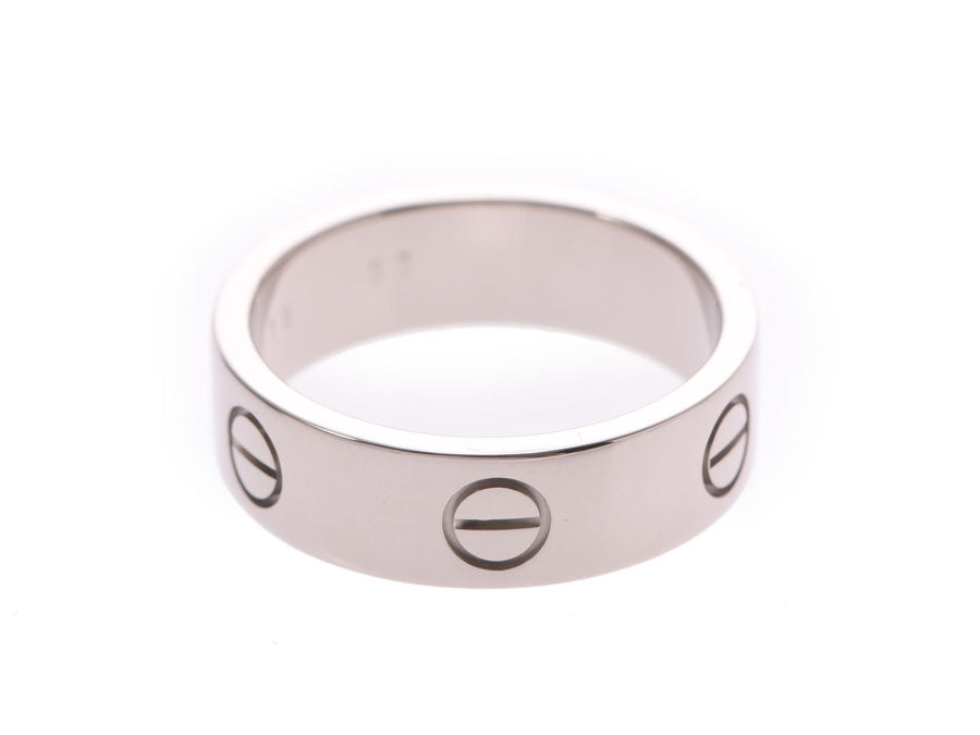 カルティエ ラブリング #57 メンズ レディース WG 9.5g 指輪 Aランク