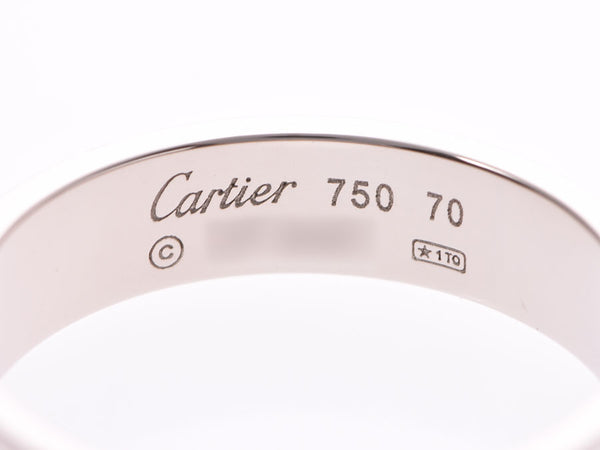 カルティエ ラブリング #70 メンズ レディース WG 10.7g 指輪 Aランク 美品 CARTIER 中古 銀蔵