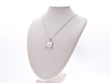 Diamond motif diamond 0.67 CT Unisex K18 WG Necklace