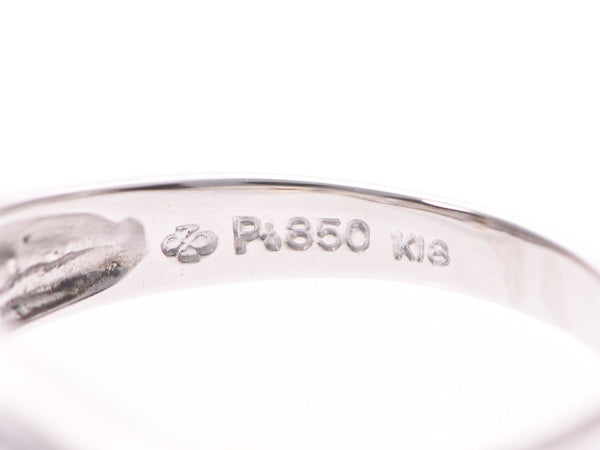 Ring #13 Women's PT850/K18 Diamond 1.02t 6.5g Ring A Rank Beauty Used Ginzo