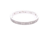 Bracelet Bis Motif #16 Women's Men's K18WG/Diamond 40.5g Used Ginzo