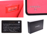 Two Kan Chanel Bonn lines fold long wallet black / black Lady's leather / enamel A rank beauty product CHANEL box guarantee used silver storehouse