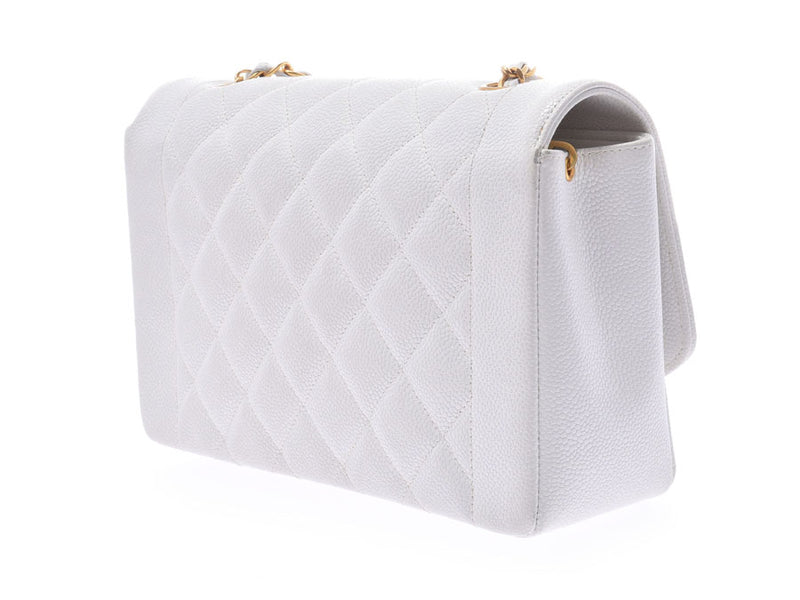 Chanel shoulder best sale bag white