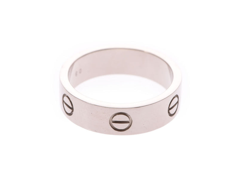 Cartier Love Ring #60 Men's Women's WG 10.5g Ring A Rank Beauty CARTIER Used Ginzo