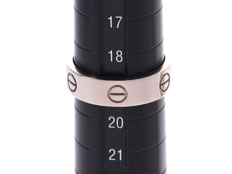 カルティエ ラブリング #60 メンズ レディース WG 10.5g 指輪 Aランク 美品 CARTIER 中古 銀蔵