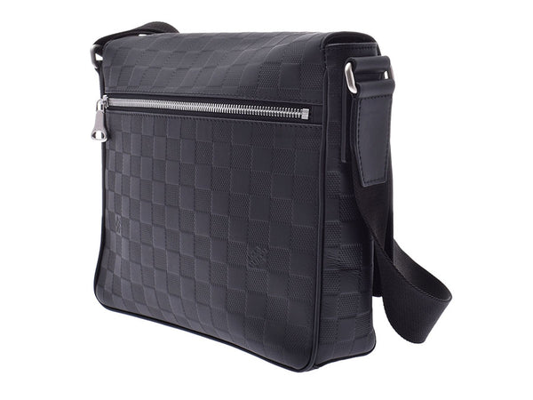 Louis Vuitton Damier distressed PM black n41033 Mens Leather Shoulder Bag NEW
