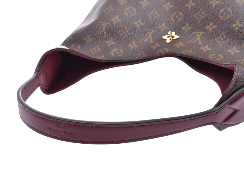 Louis Vuitton Monogram Flower Hobo Bordeaux