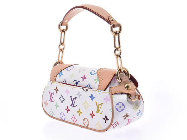 Louis Vuitton multi color Marilyn white m40127 ladies leather bag