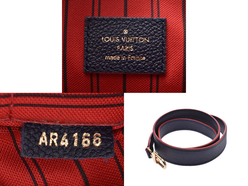 ルイヴィトン アンプラント ボエシ マリーヌルージュ M51752 レディース 2WAYバッグ Aランク 美品 LOUIS VUITTON ストラップ付 中古 銀蔵