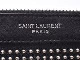 Saint Laurent手拿包铆钉黑色男士女士小牛皮B等级SAINT LAURENT二手Ginzo