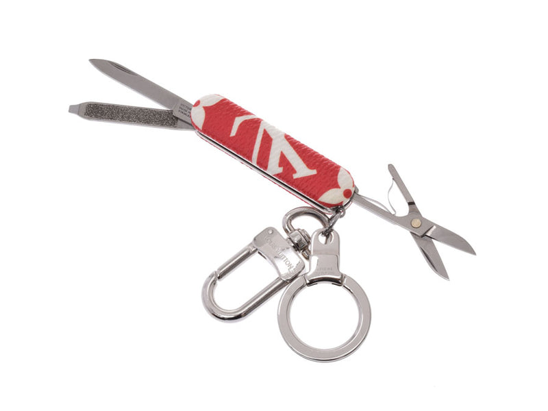 Louis Vuitton Supreme Red Pocket Swiss Army Knife Key Ring