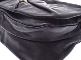 Ferragamo Vala One Shoulder Bag Black G Metal Fittings Women's Calf AB Rank FERRAGAMO Used Ginzo