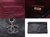 Chanel Matasse Tote Bag Black SV Hardware Ladies Caviar Skin A Rank Good Condition CHANEL With Pouch Used Ginzo