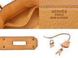 HERMES エルメスバーキン35 サフラン □A刻印 
 ゴールド金具 ユニセックス ブッフルスキッパー ハンドバッグ
 
 中古