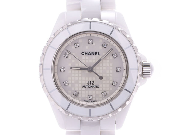 CHANEL Chanel J12 Ginza Boutique 5th Anniversary Limited H2512 Ladies Ceramic/SS Watch Automatic Winding White Shell Dial B Rank Used Ginzo