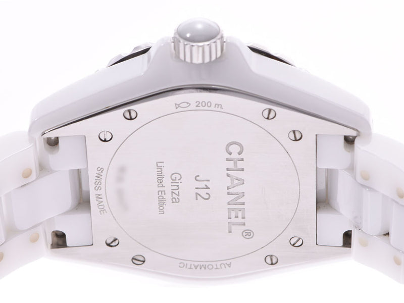 【116910】CHANEL シャネル  H2512 J12 銀座ブティック5周年 ホワイトシェルダイヤル CE 自動巻き 保証書 純正ボックス 腕時計 時計 WATCH メンズ 男性 男 紳士