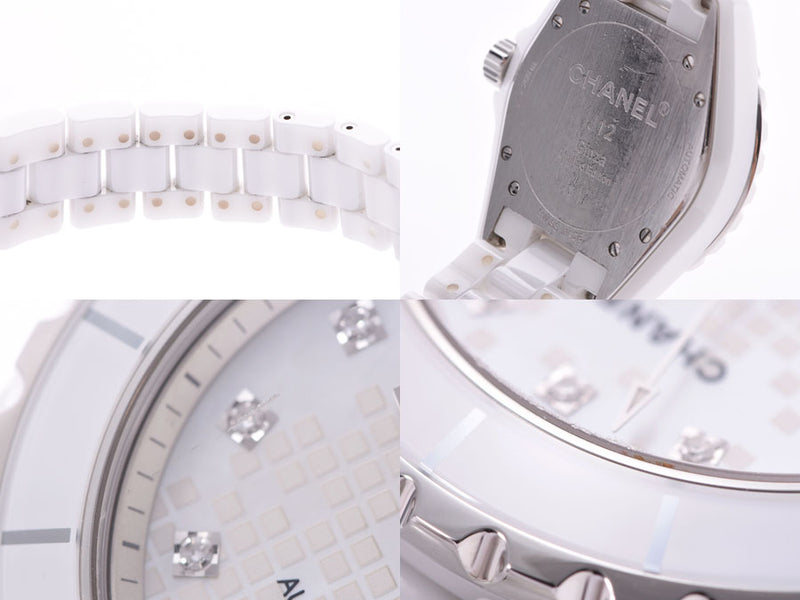CHANEL 香奈儿 J12 银座精品 5 周年限量版 H2512 女士陶瓷/SS 手表自动绕组白色外壳表盘 B 级二手银藏