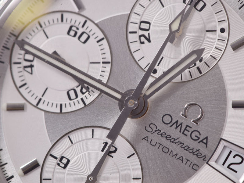 オメガ スピードマスター デイト シルバー文字盤 3513.30 メンズ SS 自動巻 時計 Aランク OMEGA 中古 銀蔵