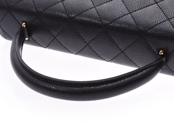 Chanel matracay handbags black G metallic ladies caviar skin a rank Chanel Galler Silver