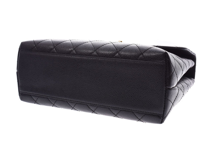 Chanel matracay handbags black G metallic ladies caviar skin a rank Chanel Galler Silver