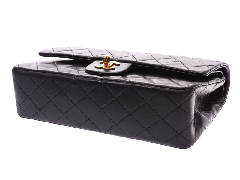 CHANEL MATRUSE Chain Shoulder Bag Black G Metal Fittings Ladies Lambskin B Rank CHANEL Box Gala Used Ginzo