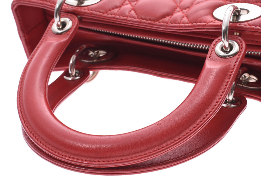 ディオール カナージュ レディディオール 赤 SV金具 レディース