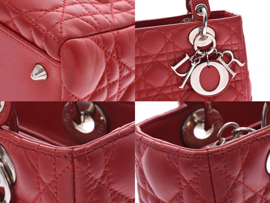 ディオール カナージュ レディディオール 赤 SV金具 レディース