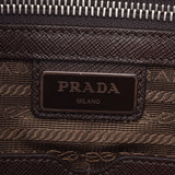 PRADA Prada,公文包,白色2VE368男子safiano,商业袋B等级,使用银罐
