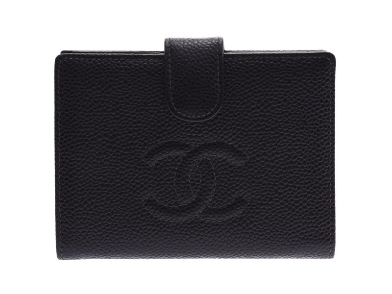 Chanel pouch wallet black G metal fittings Lady's caviar skin newly beauty product CHANEL guarantee used silver storehouse