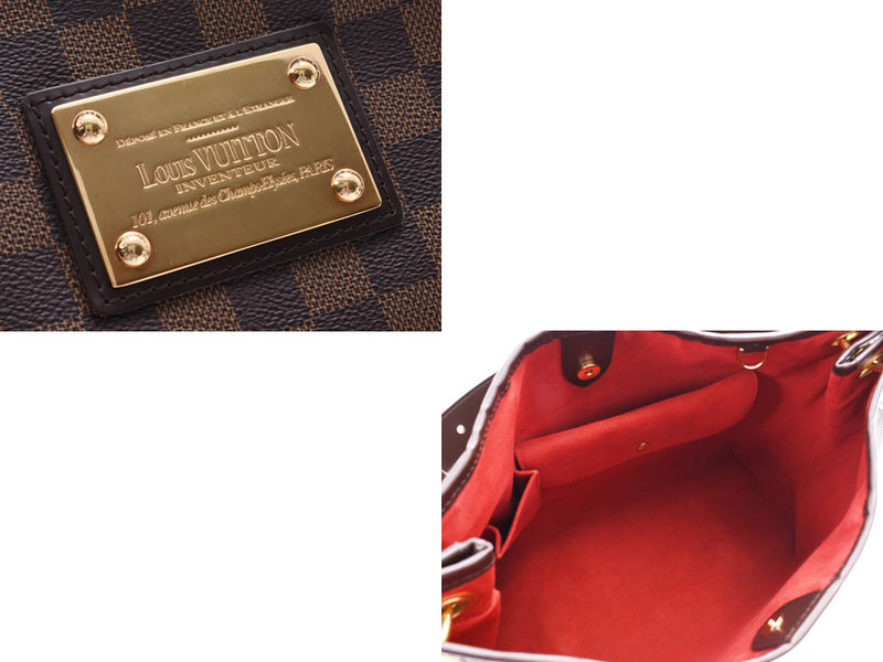 Louvitton damier Galliera PM SP orders Brown N48212 Ladies Sholder Bag A-Rank LOUIS VUITTON VUITTON Used Silver Mine