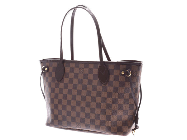Louis Vuitton Damier Neverfull PM Brown N51109 Ladies Genuine Leather Bag AB Rank LOUIS VUITTON Used Ginzo