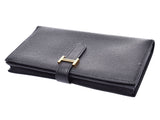 HERMES Hermes Bairnsfure black gold metal fittings