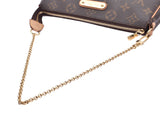 Louis Vuitton Monogram Eva Brown M95567 Women's Genuine Leather 2WAY Bag AB Rank LOUIS VUITTON With Strap Used Ginzo