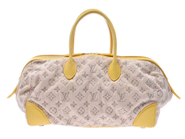 Louis Vuitton Monogram Denim Speedy Round Joene M40709 Ladies 2WAY Boston Bag AB Rank LOUIS VUITTON With Strap Used Ginzo