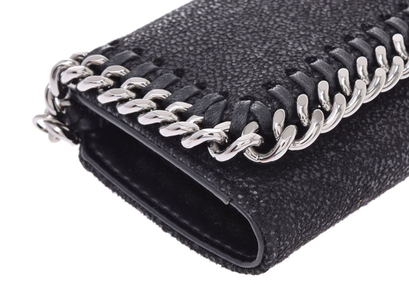 Stella McCartney Falabella Key Case Black Ladies Men's Faux Leather Unused Good Condition STELLA McCARTNEY Box Used Ginzo